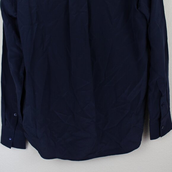 NEW VINCE Patch Pocket Long Sleeve Silk Blouse - Work to Dinner, Small - Picture 11 of 11